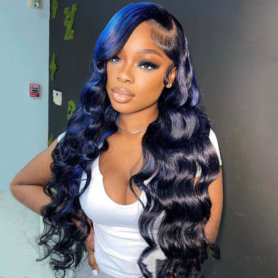 Highlight Body Wave Human Hair Lace Front Wig Highlight Body Wave Human Hair Lace Front Wig